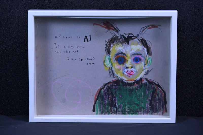 MY NAME IS AI 2016 東京 手描き 現代アート 肖像 パステル 額装