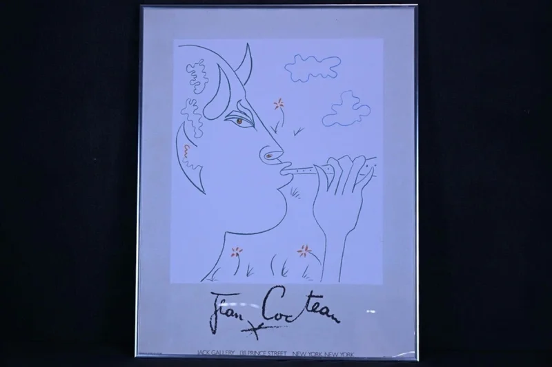 Jean Cocteau 牧神 ポスター 1977 JACK GALLERY 138 Prince Street NY 額装
