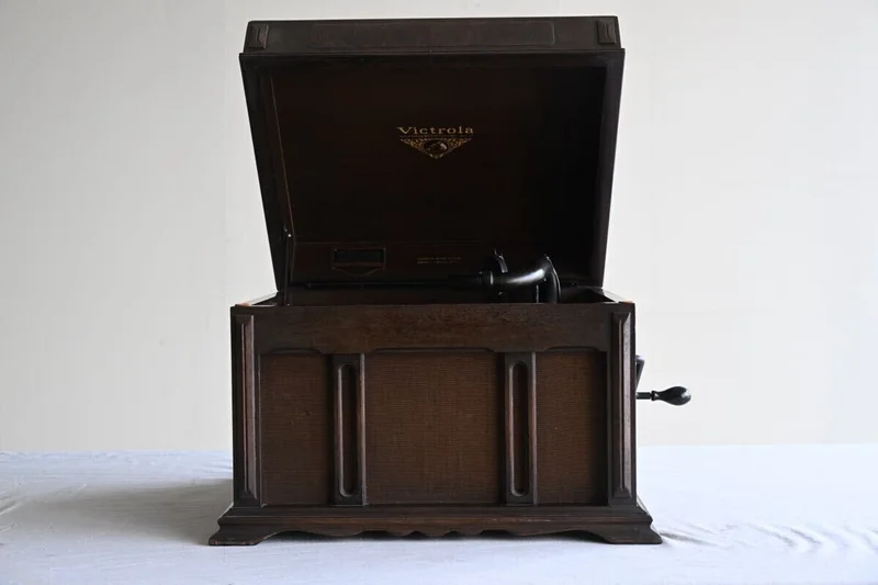 Victrola VV1-90 蓄音機 インターナルホーン型 SP盤 アンティーク 木製